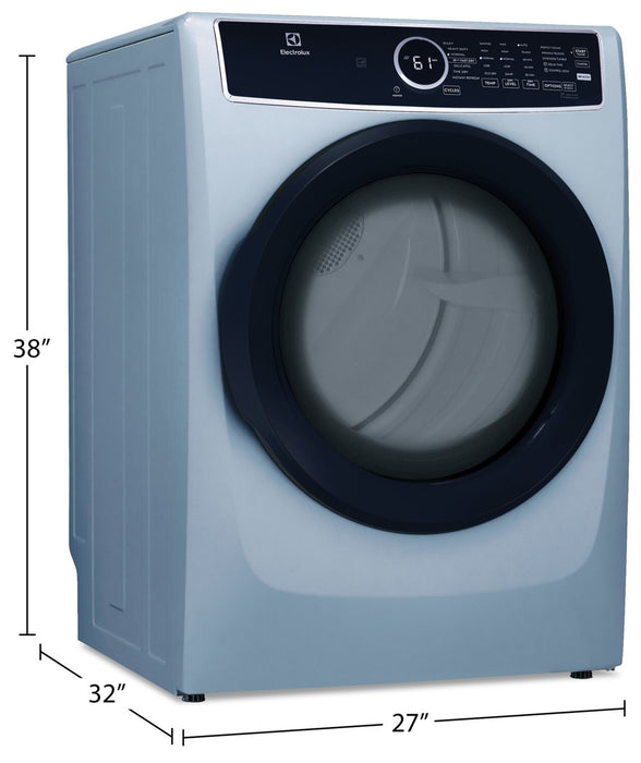 Sécheuse électrique Electrolux de 8 pi³ avec vapeur - bleu glacier - superposable - ELFE743CAG