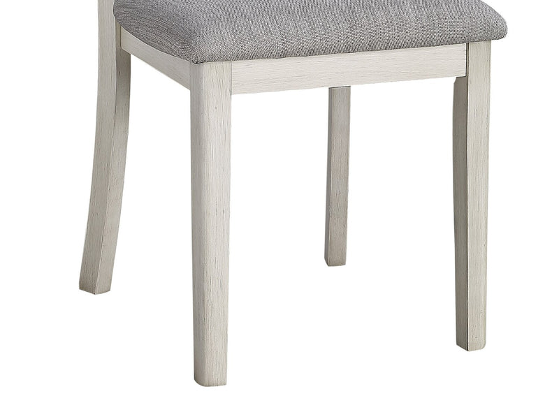 Ensemble de salle à manger Shae 5 pièces avec table de 48 po (L) et 4 chaises - blanc antique