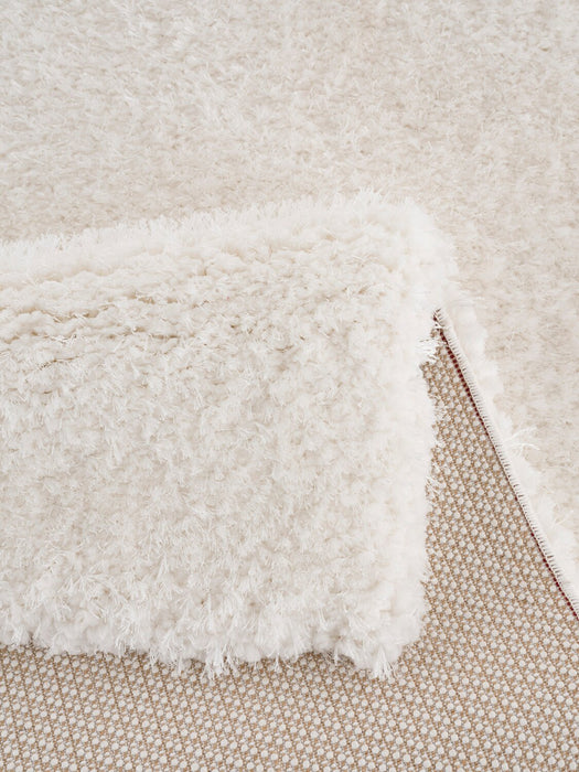Carpette à poil long Lawson blanche - 7 pi 9 po x 9 pi 5 po