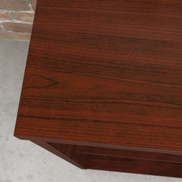 Bibliothèque Affirm de 29,53 po de qualité commerciale à 2 tablettes - cerisier classique