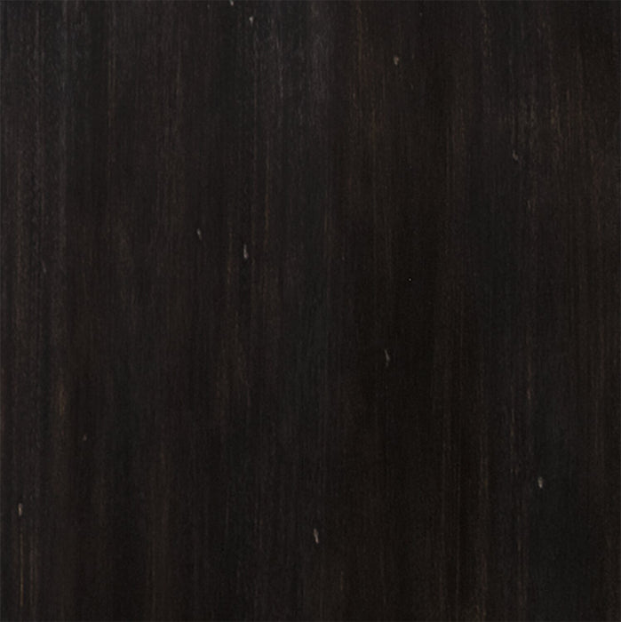 Table de salon rustique Breda de 64,12 po avec rangement et tablette - bois noir rétro