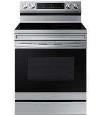  Cuisinière intelligente électrique amovible Samsung de 6,3 pi³ avec friture à air - acier inoxydable…