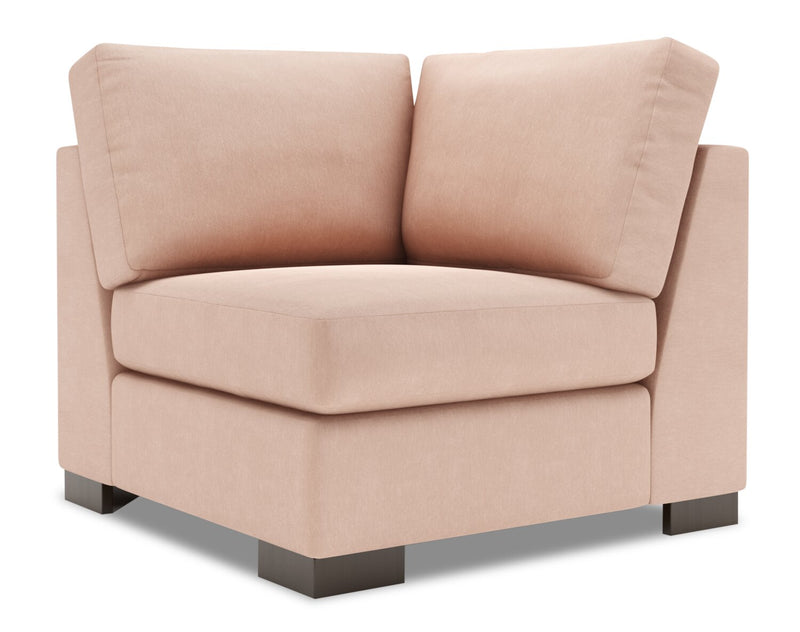 Fauteuil carré en coin Track de la collection Sofa Lab - Pax Rose