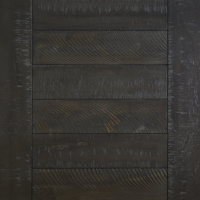 Ensemble 3 tables rustiques Norbrook de 48,13 po (table à café et 2 tables de bout) - bois noir vieilli