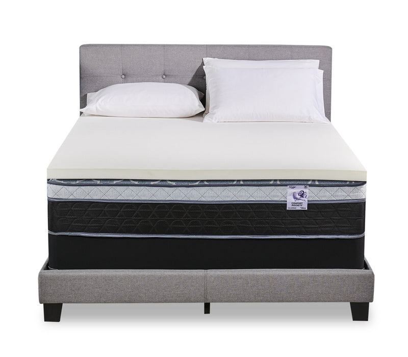 Surmatelas luxueux ferme Bronze de Springwall 2 po pour grand lit