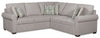 Sofa sectionnel de droite Haven de Scott Living 2 pièces en tissu de chenille - gris