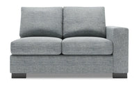 Causeuse de droite Track de la collection Sofa Lab - Luna Pewter