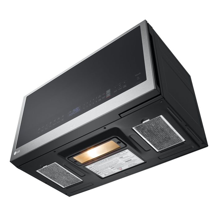 Four à micro-ondes à hotte intégrée LG de 2 pi³ avec EasyCleanMD et cuisson par capteur - acier inoxydable Smudge-ProofMD - MVEL2033F