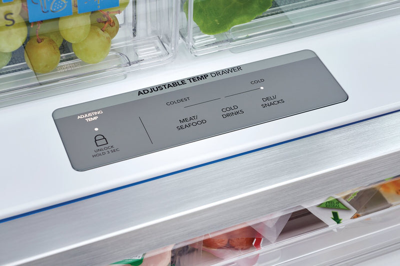 Réfrigérateur Frigidaire Gallery de 27,8 pi³ et de 36 po de profondeur standard à portes françaises - acier inoxydable noir Smudge-ProofMD - GRFS2853AD