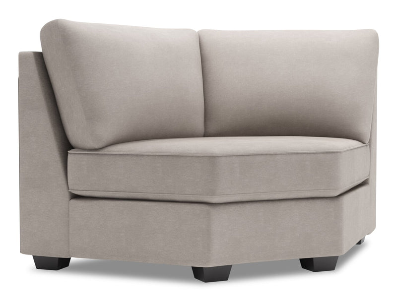 Fauteuil courbé en coin Roll de la collection Sofa Lab - Pax Slate