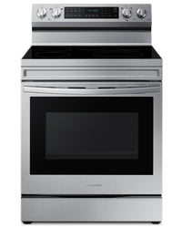 Cuisinière intelligente électrique amovible Samsung de 6,3 pi³ avec friture à air - acier inoxydable…