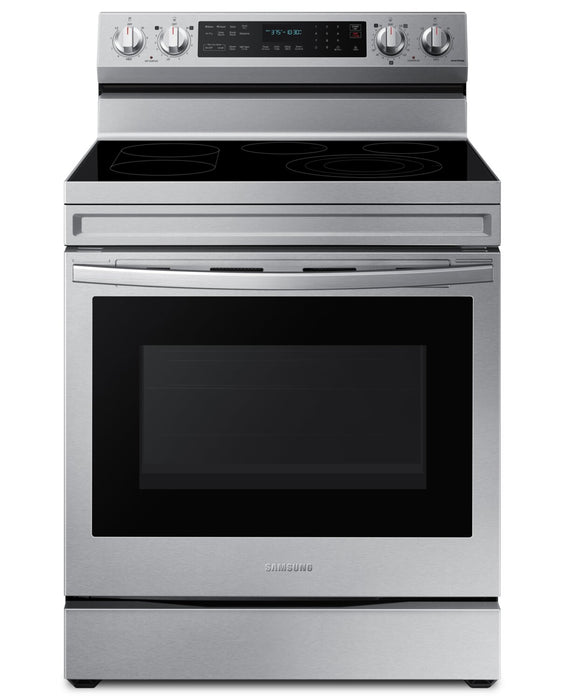 Cuisinière intelligente électrique amovible Samsung de 6,3 pi³ avec friture à air - acier inoxydable - NE63A6711SS/AC