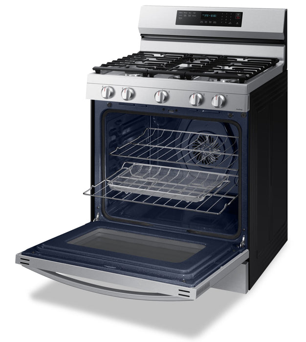 Cuisinière intelligente à gaz amovible Samsung de 6 pi³ avec friture à air - acier inoxydable - NX60A6711SS/AA