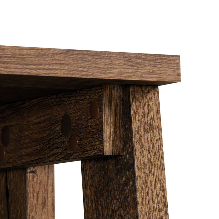 Bibliothèque Kyree de 23,54 po de type échelle à 5 tablettes - chêne antique 