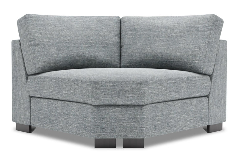 Fauteuil courbé en coin Track de la collection Sofa Lab - Luna Pewter