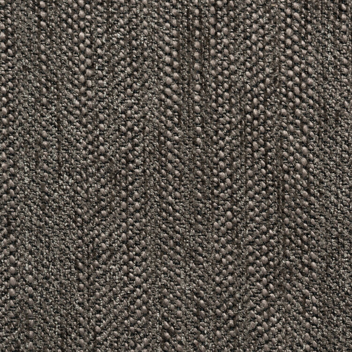 Sofa sectionnel de droite Nofia 2 pièces fabriqué au Canada en chenille avec coussins décoratifs et pattes en bois - gris anthracite