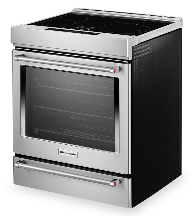 Cuisinière à induction KitchenAid de 6,4 pi³ avec friture à air et technologie AquaLiftMD - acier inoxydable - KSIS730PSS