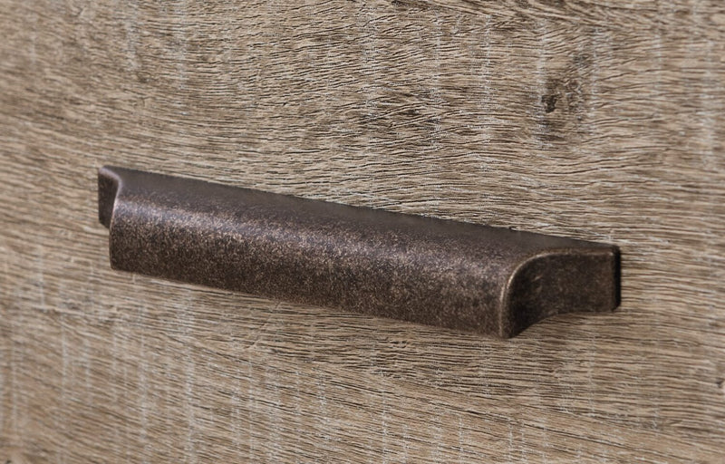 Commode verticale Holt de 33,75 po (L) x 63,5 po (H) à 2 tiroirs avec armoire de rangement pour la chambre à coucher, fabriquée au Canada - brune