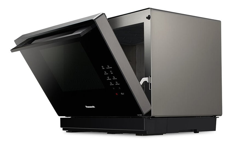 Four à micro-ondes de comptoir Panasonic de 1,1 pi³ avec four à la vapeur combiné et 2 niveaux de cuisson par convection véritable - gris - NNCS89LB