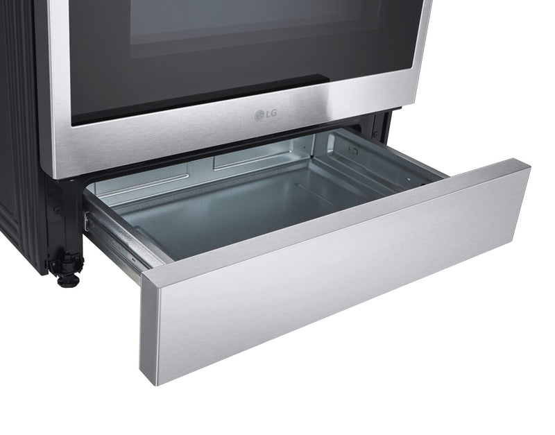 Cuisinière intelligente à induction LG de 6,3 pi³ avec friture à air et convection ProBake ConvectionMD - acier inoxydable Smudge-ProofMD - LSIL6334F