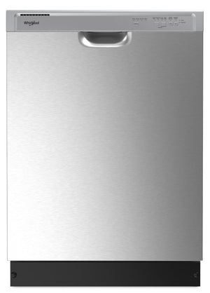 Lave-vaisselle encastré Whirlpool de 24 po et de 57 dBA avec commandes à l’avant - acier inoxydable - WDF341PAPM