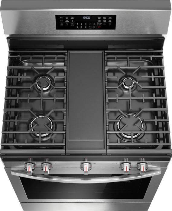 Cuisinière à gaz Frigidaire Gallery de 5,1 pi³ avec convection totale et friture à air - acier inoxydable Smudge-ProofMD - GCRG3060BF