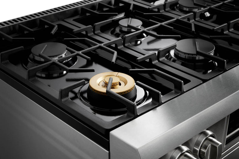Cuisinière professionnelle à gaz Thor Kitchen de 6 pi³ à panneau inclinable - TRG3601