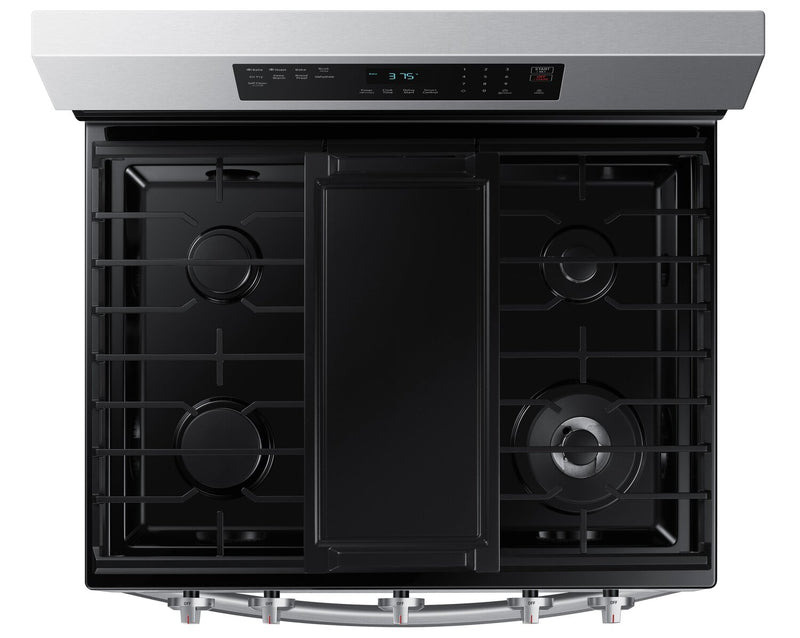 Cuisinière intelligente à gaz amovible Samsung de 6 pi³ avec friture à air - acier inoxydable - NX60A6511SS/AA