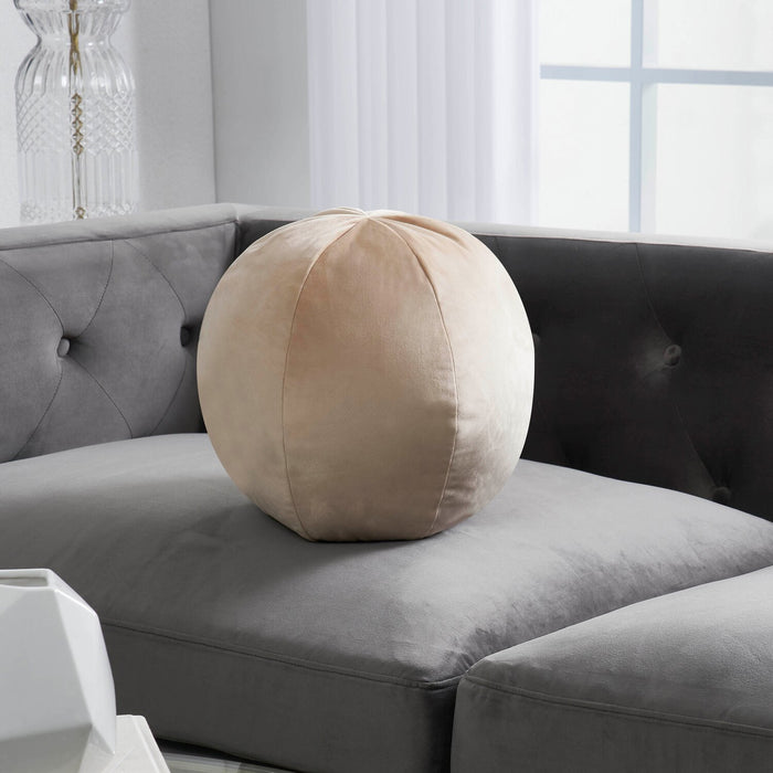 Coussin décoratif pouf - beige