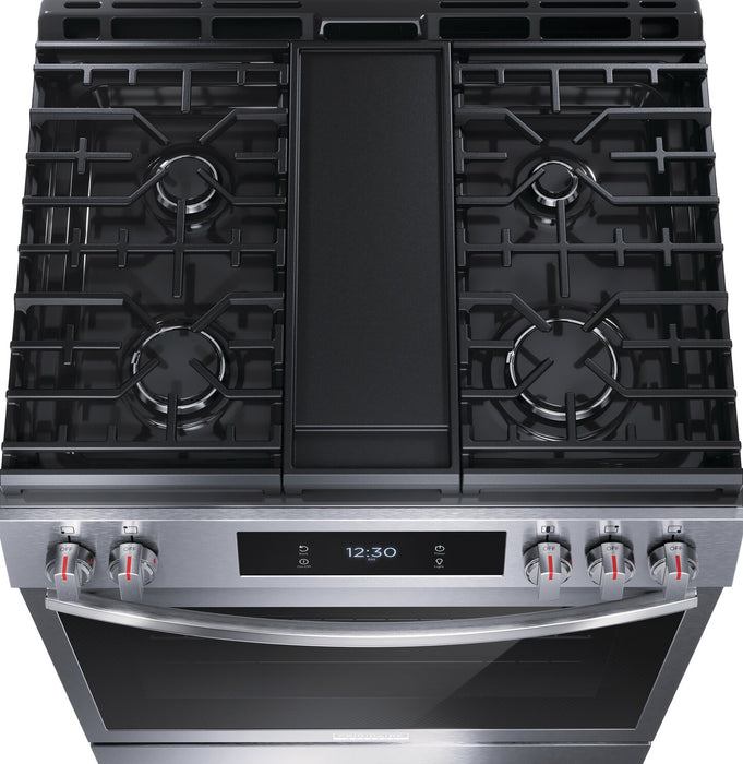 Cuisinière à gaz Frigidaire Gallery de 6 pi³ avec convection totale et friture à air - acier inoxydable Smudge-ProofMD - GCFG3060BF