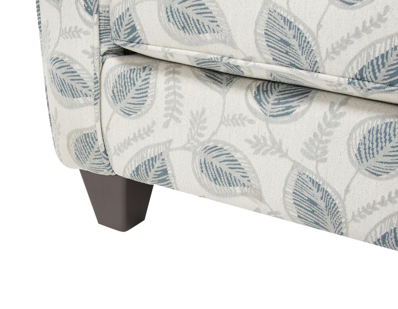 Fauteuil d’appoint Scarlett de 34 po en tissu de chenille Brockley Willow multicolore avec accoudoirs enroulés