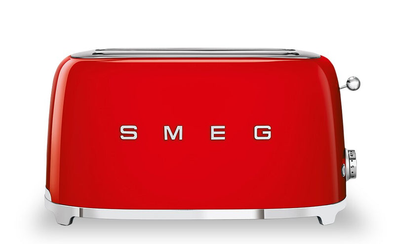 Grille-pain Smeg à fentes longues pour 4 tranches - TSF02RDUS