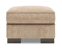 Pouf Track de Sofa Lab de 24 po fabriqué au Canada en tissu de chenille - taupe Luxury Taupe