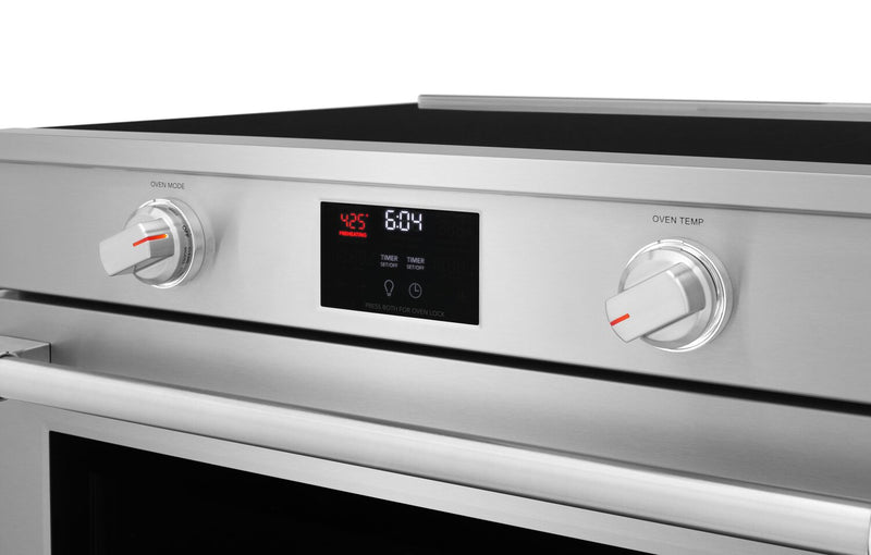 Cuisinière à induction Frigidaire Professional de 6,2 pi³ avec convection totale et surface de cuisson facile à nettoyer - acier inoxydable Smudge-ProofMD - PCFI308CAF