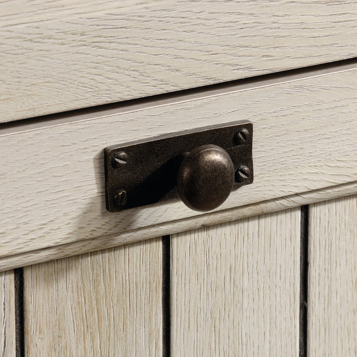 Bureau de direction Costa de 65,12 po à 7 tiroirs - marron blanchi