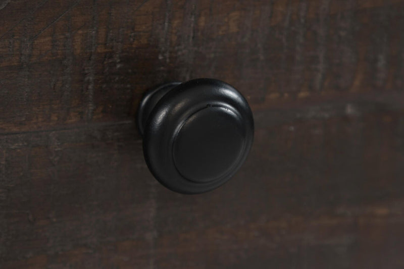 Table de fauteuil rustique Morgan de 16 po avec rangement - brun foncé avec bois recyclé