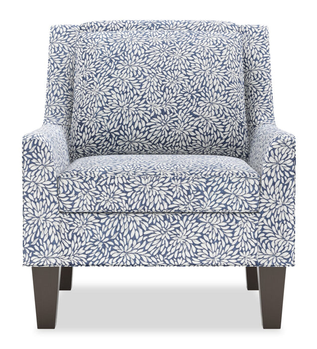 Fauteuil d’appoint club Sofa Lab personnalisable de 29 po fabriqué au Canada en tissu avec pattes en bois - Cadet multicolore