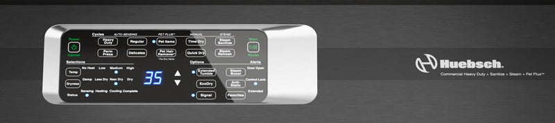 Sécheuse électrique Huebsch de 7 pi³ avec Pet PlusMC - DR7102WE