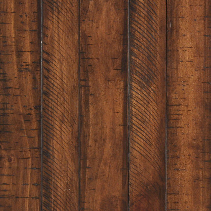 Table à café rustique Cottage Lane de 50 po avec dessus relevable et rangement - bois brun foncé