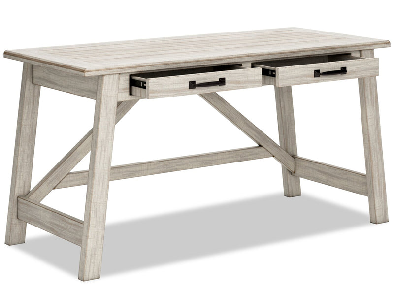 Bureau Carynhurst de 60,13 po à 2 tiroirs - blanchi