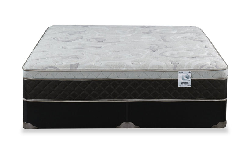 Ensemble matelas à Euro-plateau divisé Pisa II de Springwall pour grand lit