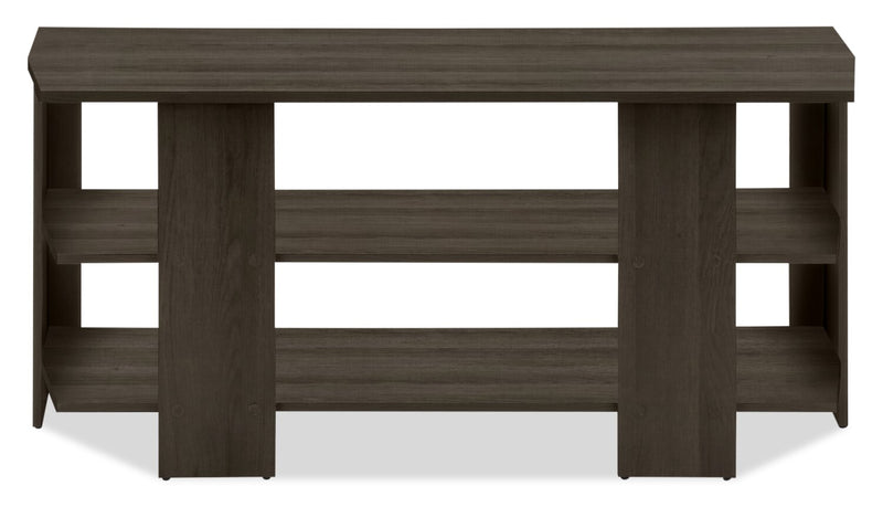 Meuble pour téléviseur moderne Matias de 42 po avec rangement et système de gestion des câbles pour téléviseurs jusqu’à 45 po - brun foncé