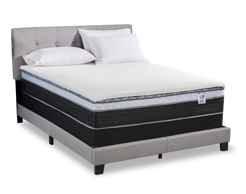 Surmatelas luxueux ferme Silver de Springwall 2 po pour grand lit