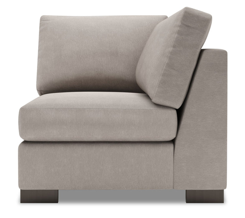 Fauteuil carré en coin Track de la collection Sofa Lab - Pax Slate