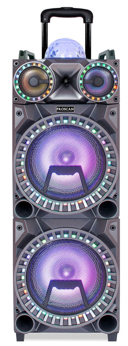 Haut-parleur illuminé Proscan avec Bluetooth, boule disco et lumières à DEL - PSP1282