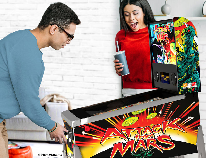 Flipper numérique Attack From Mars Bally-Williams de Arcade1Up