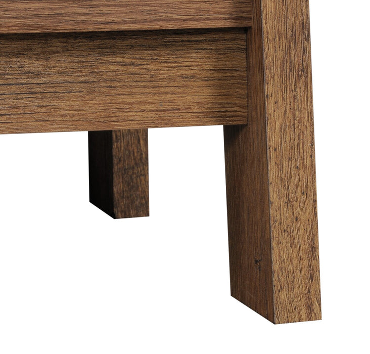 Bibliothèque Kyree de 23,54 po de type échelle à 5 tablettes - chêne antique 