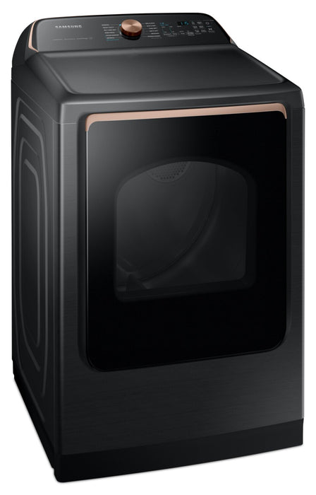 Sécheuse électrique Samsung de 7,4 pi³ avec vapeur - acier inoxydable noir - DVE54CG7550VAC