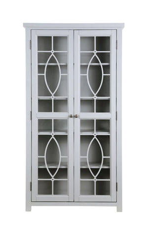 Armoire vitrée Athena de 36 po - grise
