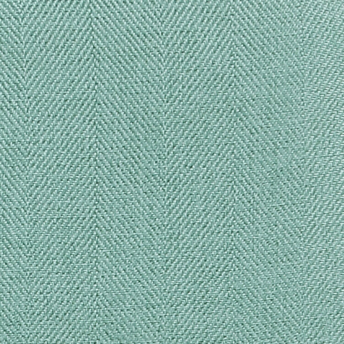 Chaise de salle à manger Elijah en tissu d’apparence lin et en métal - turquoise